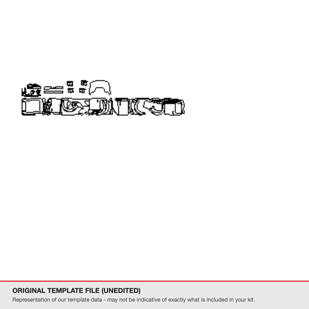 Ford F-150 2024+ original template file (template 3)