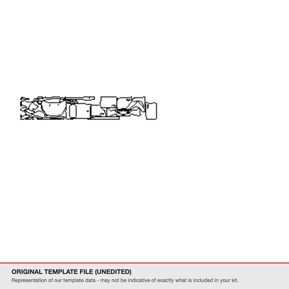 Ford Focus Hatchback 2014-2018 original template file