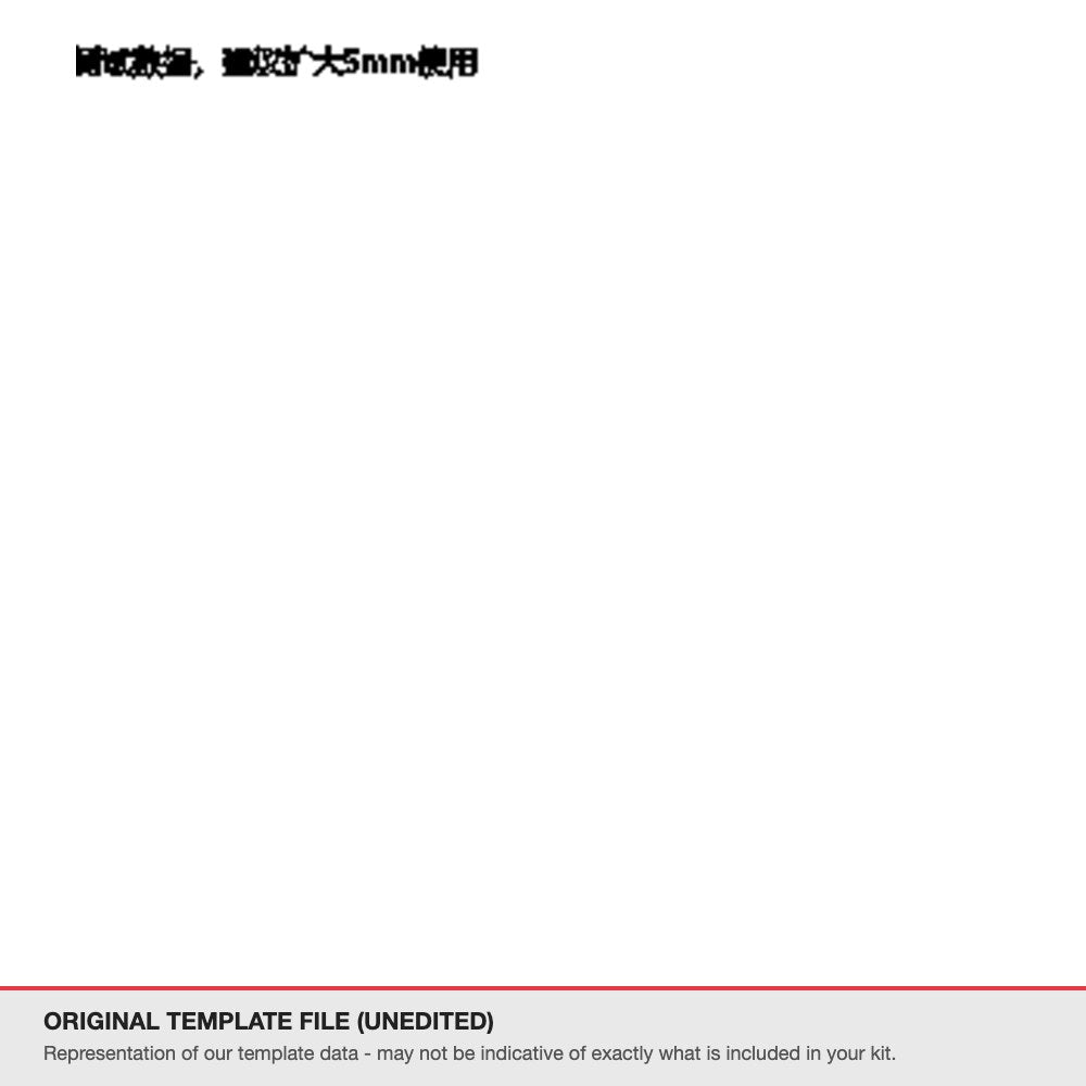 Toyota Crown 2024+ original template file