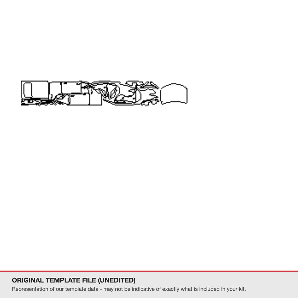 Toyota Camry 2018-2020 original template file (template 2)
