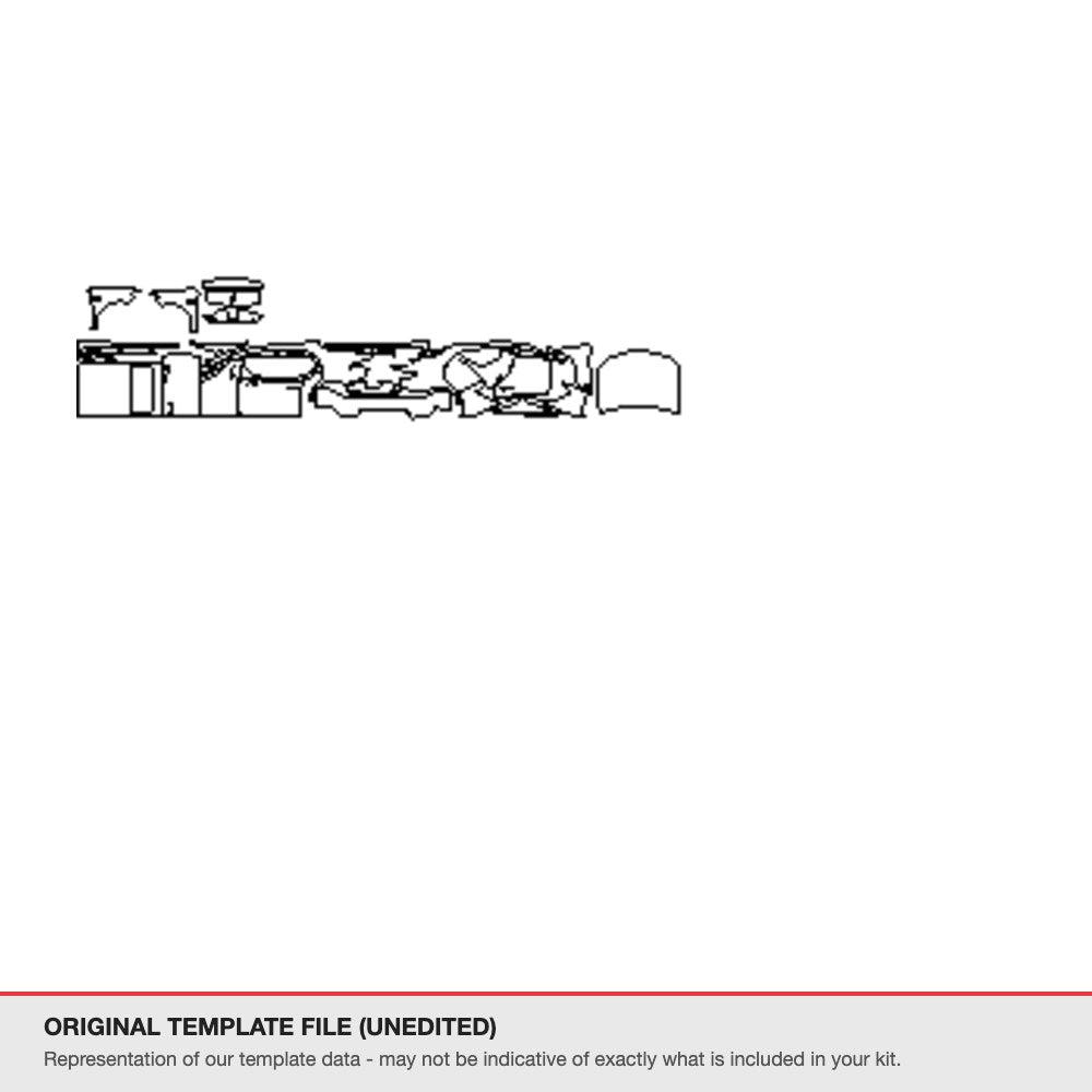 Toyota Camry 2018-2020 original template file (template 1)