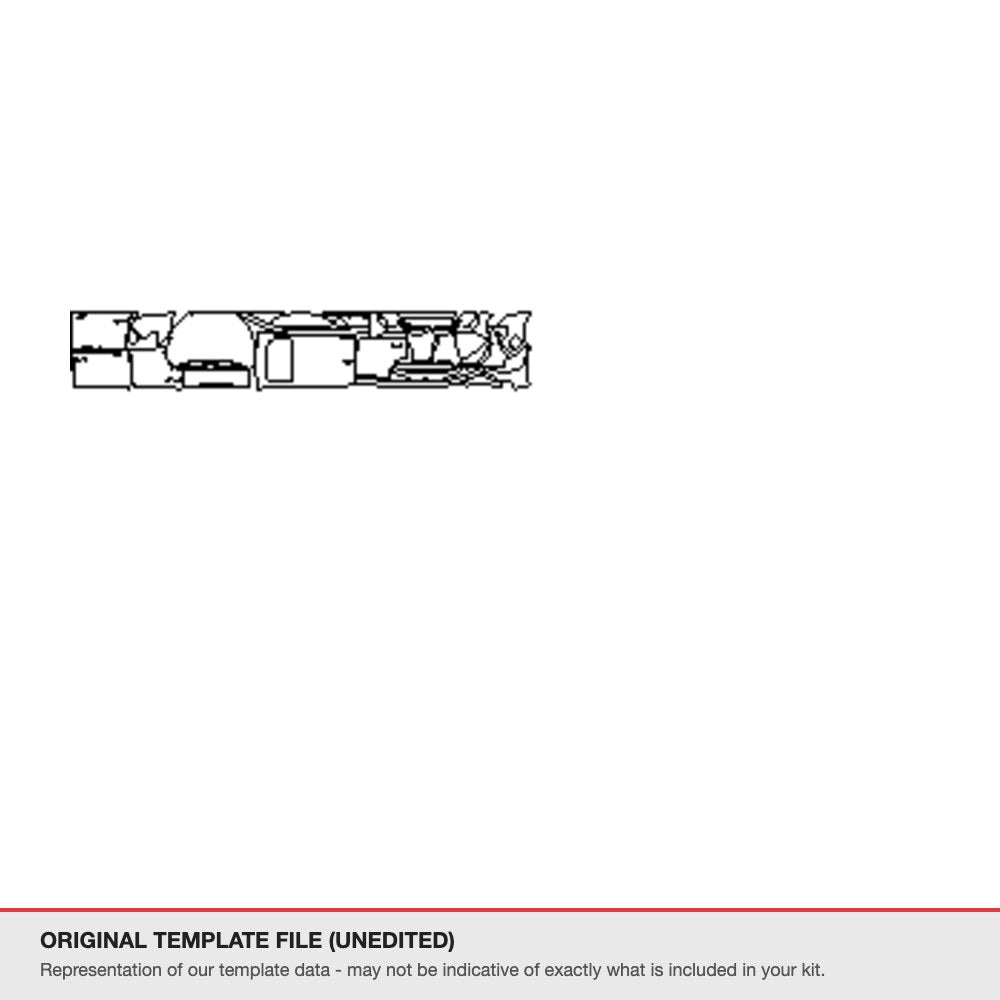 Toyota Corolla Cross 2026+ original template file (template 1)