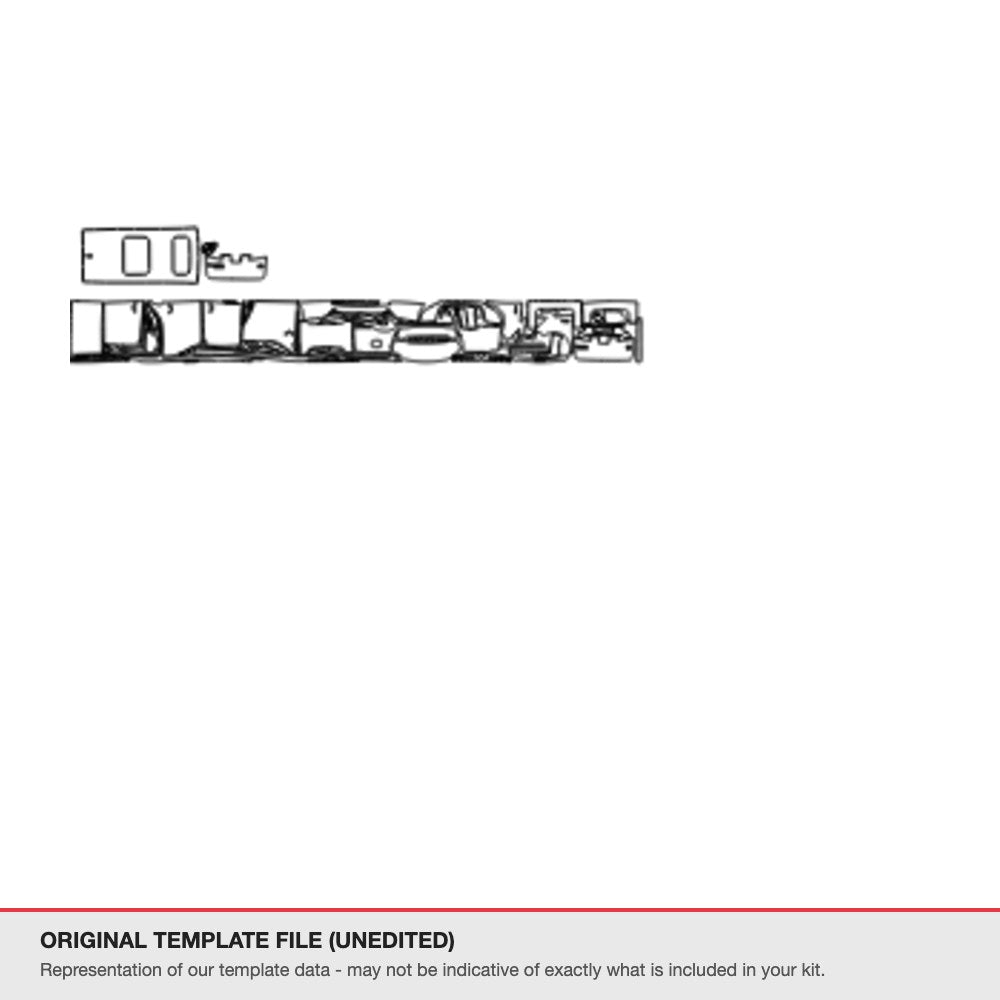 Toyota Vellfire 2021-2023 original template file (template 1)