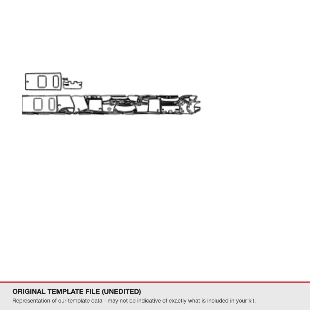 Toyota Vellfire 2021-2023 original template file (template 2)