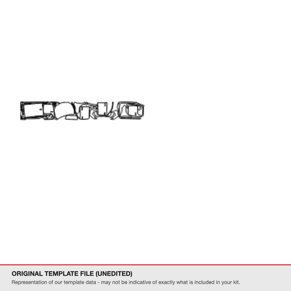 Toyota Hilux 2024 original template file (template 3)