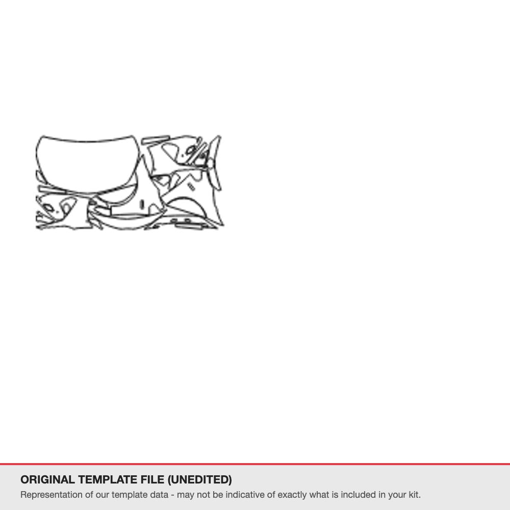 Toyota Prius 2018-2021 original template file (template 1)