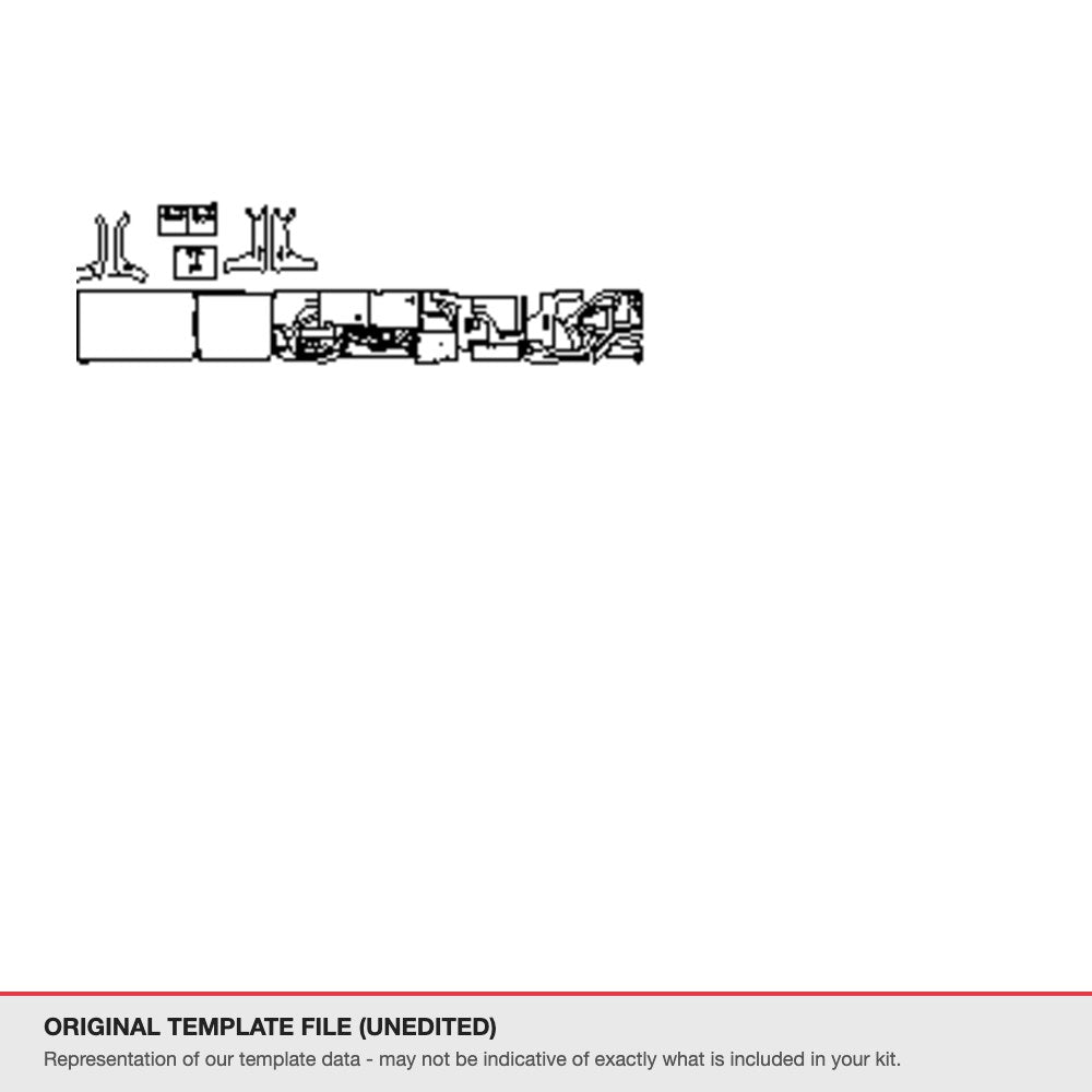 Toyota Land Cruiser 70 Wagon 76 2024+ original template file (template 2)