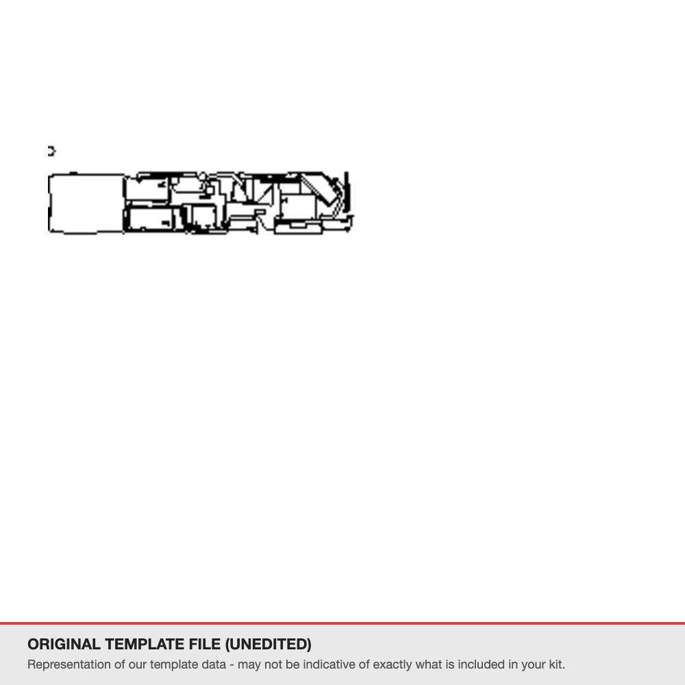 Toyota Land Cruiser 70 Wagon 76 2024+ original template file (template 1)