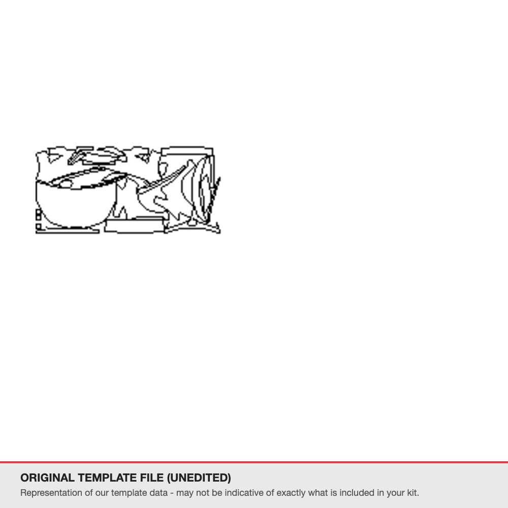 Toyota Yaris 2014-2016 original template file