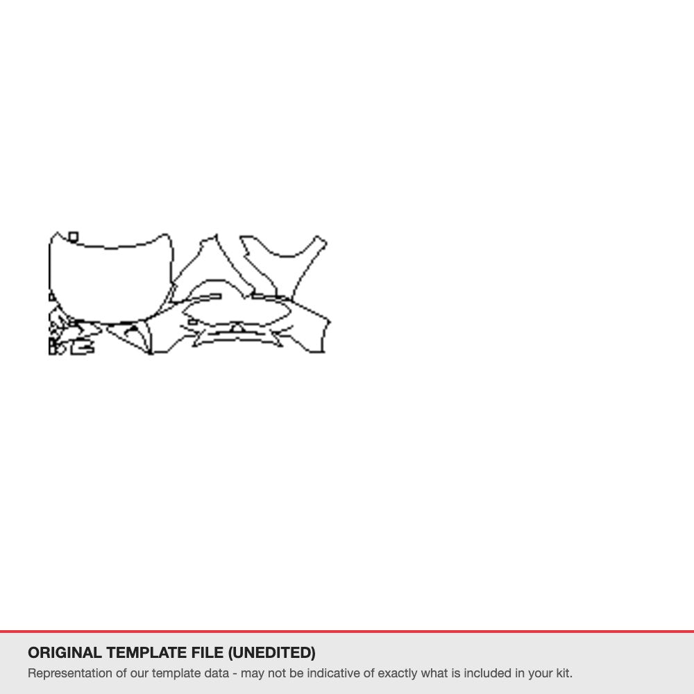 Toyota Yaris 2020-2023 original template file (template 1)