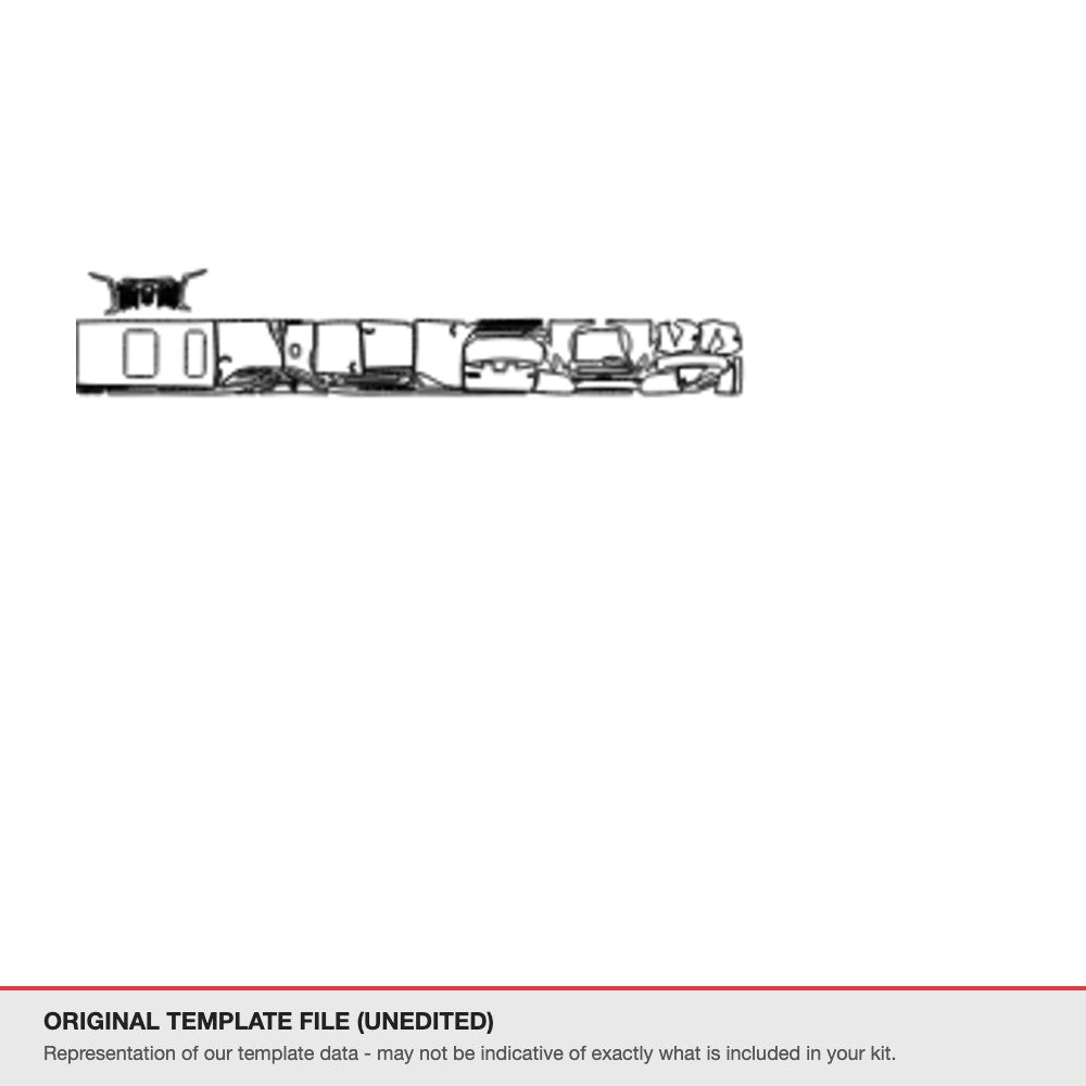 Toyota Alphard 2018 original template file