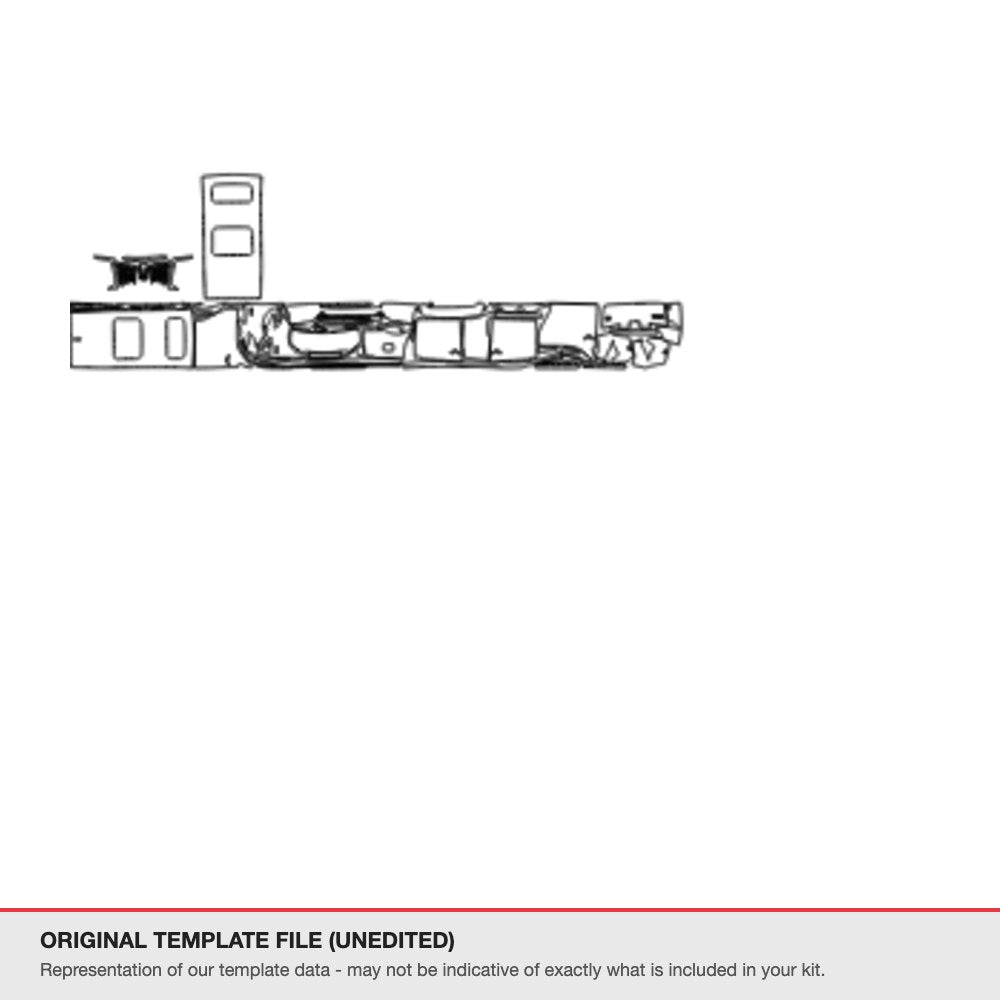 Toyota Alphard 2021-2023 original template file (template 2)