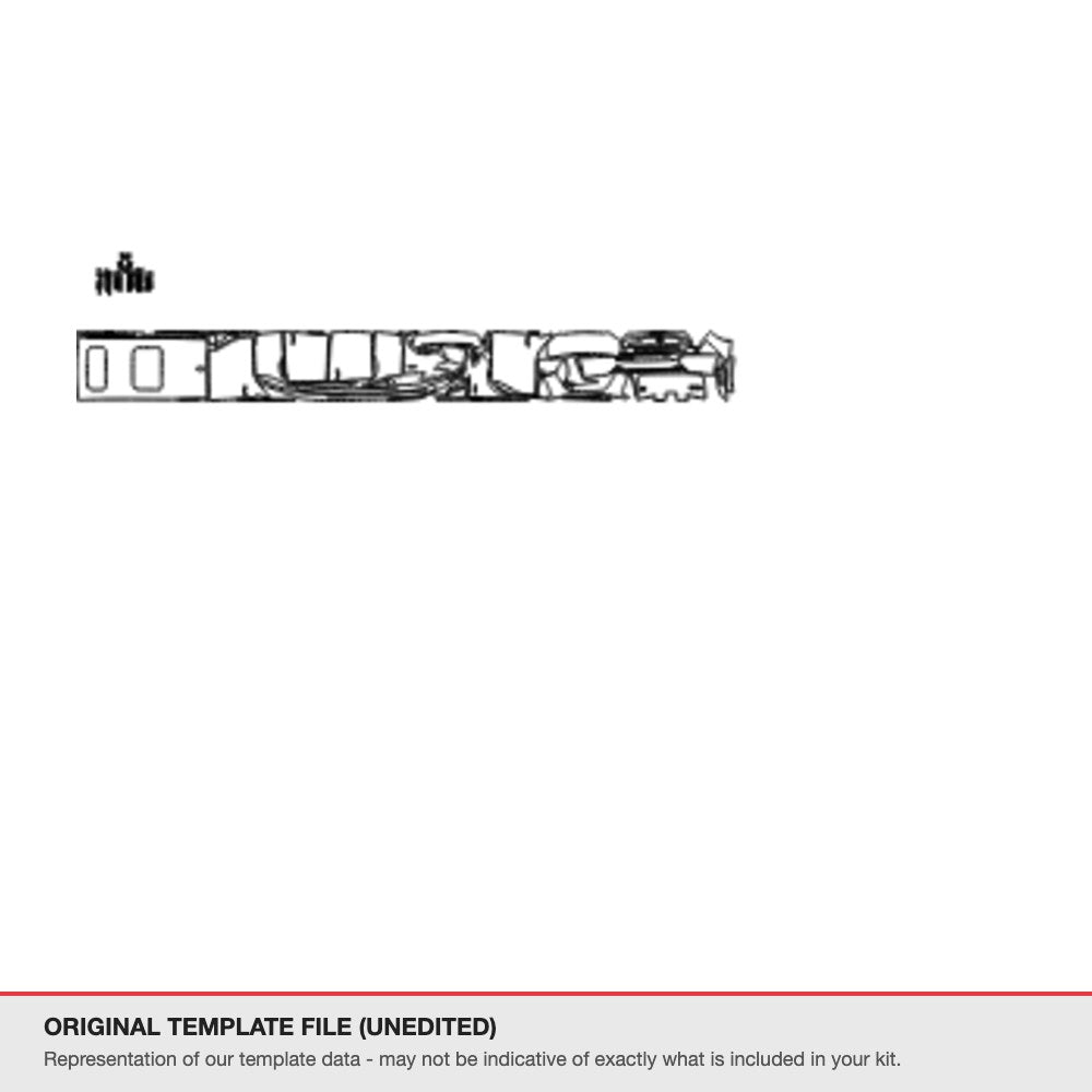 Toyota Alphard 2021-2023 original template file (template 1)