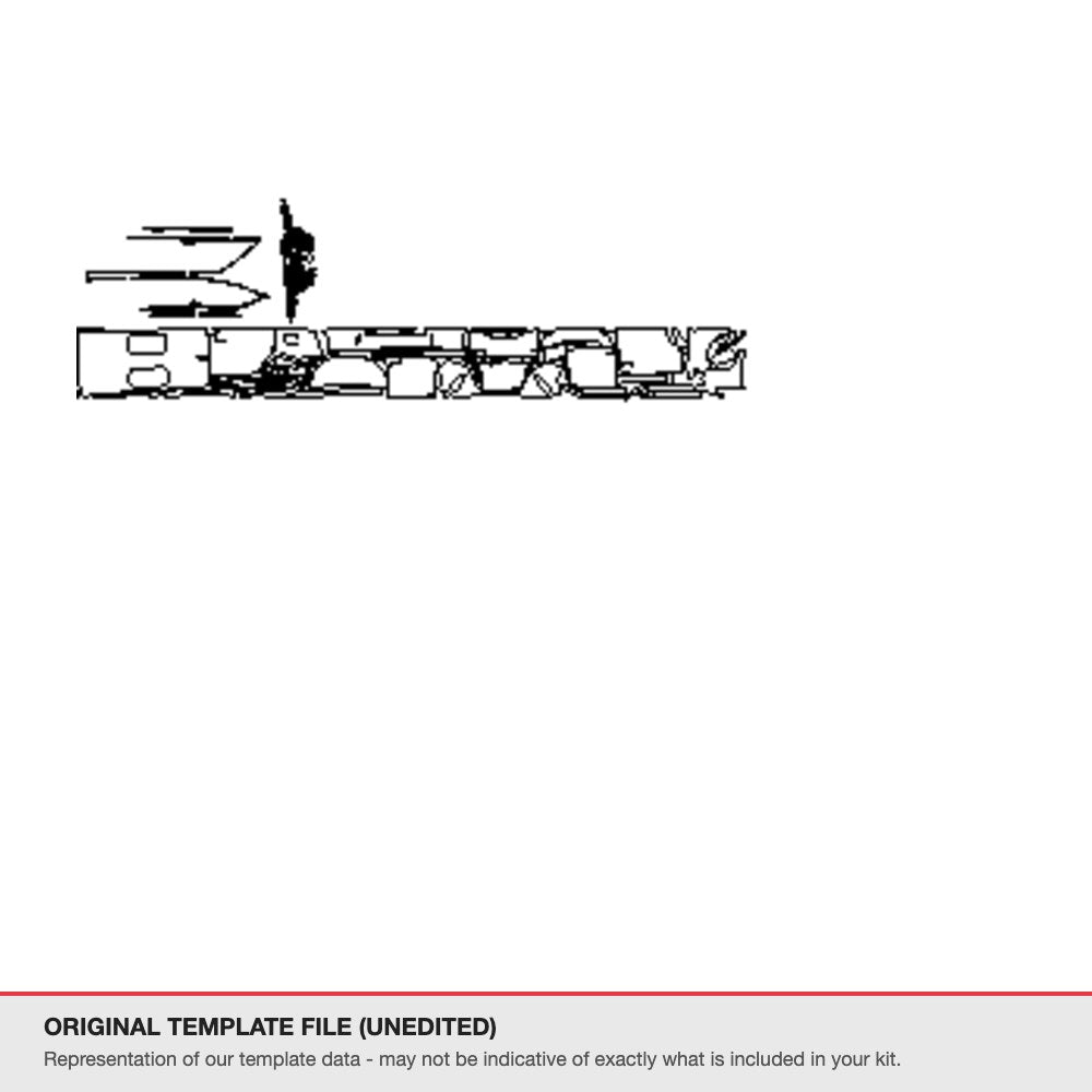 Toyota Alphard 2024+ original template file