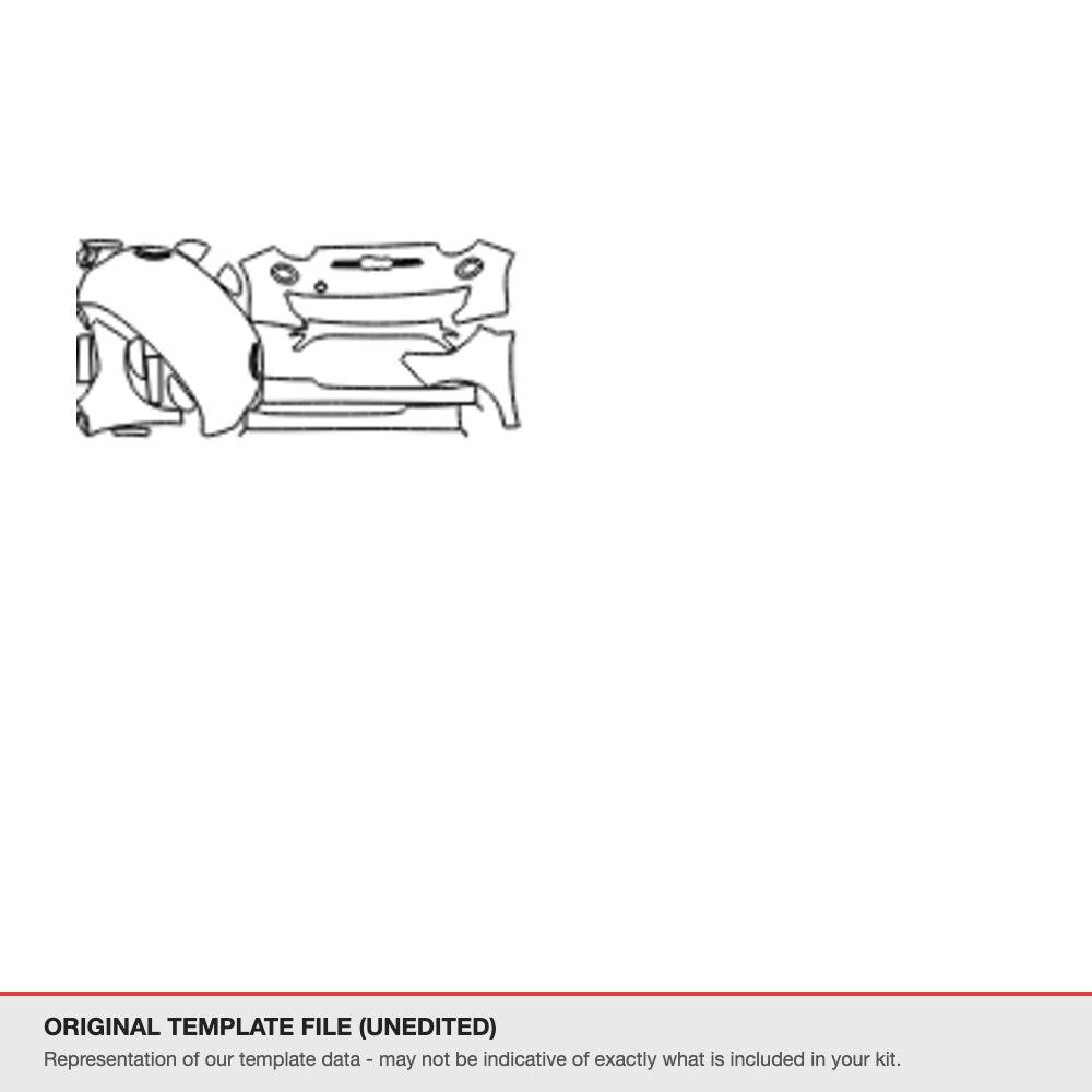 Fiat 500e Action Hatchback 2022+ original template file
