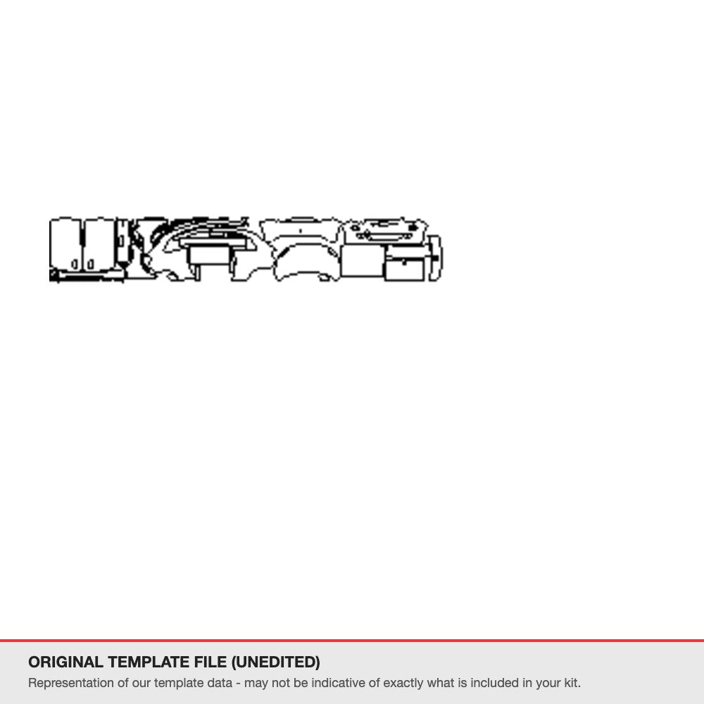 Fiat 500e Coupe 2021+ original template file