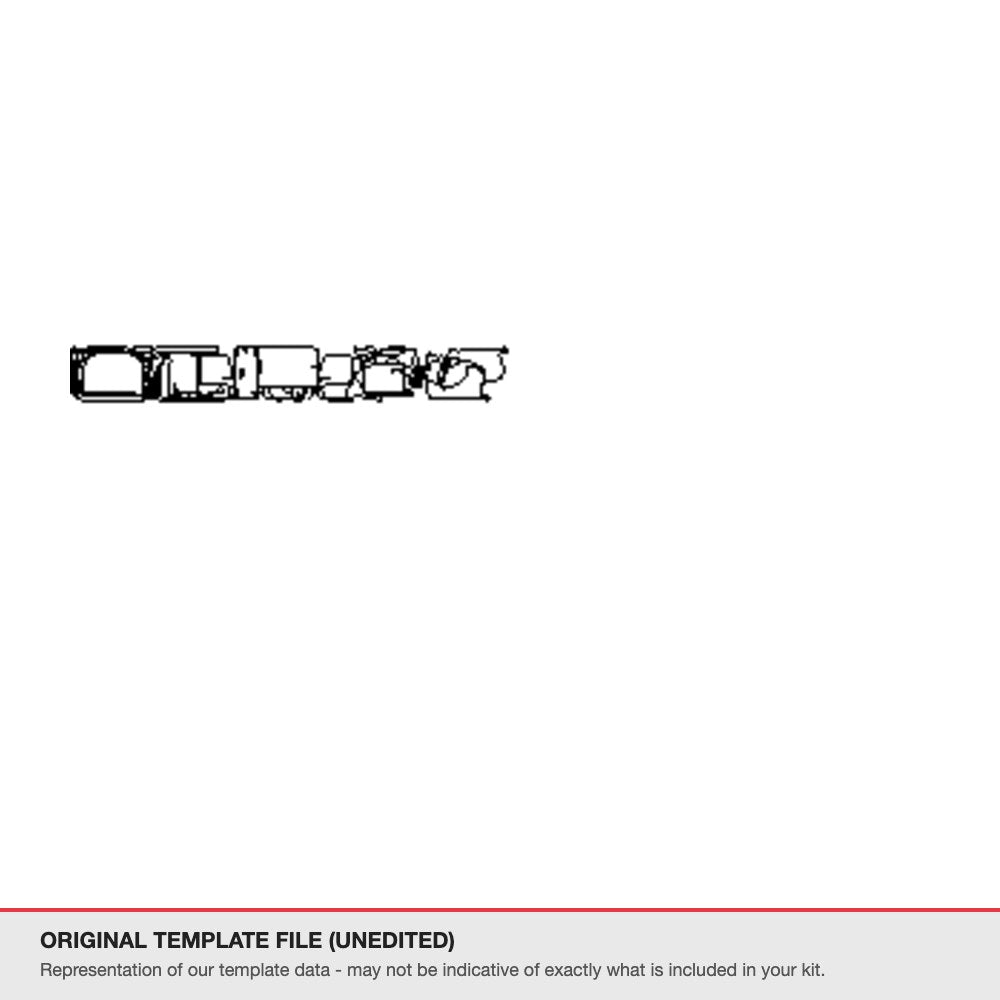 Isuzu D-Max 2025+ original template file (template 1)
