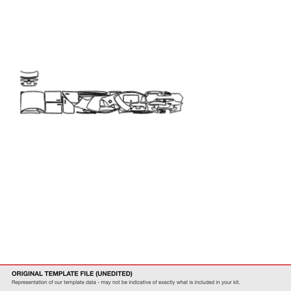 Jaguar XE 2017-2019 original template file (template 1)