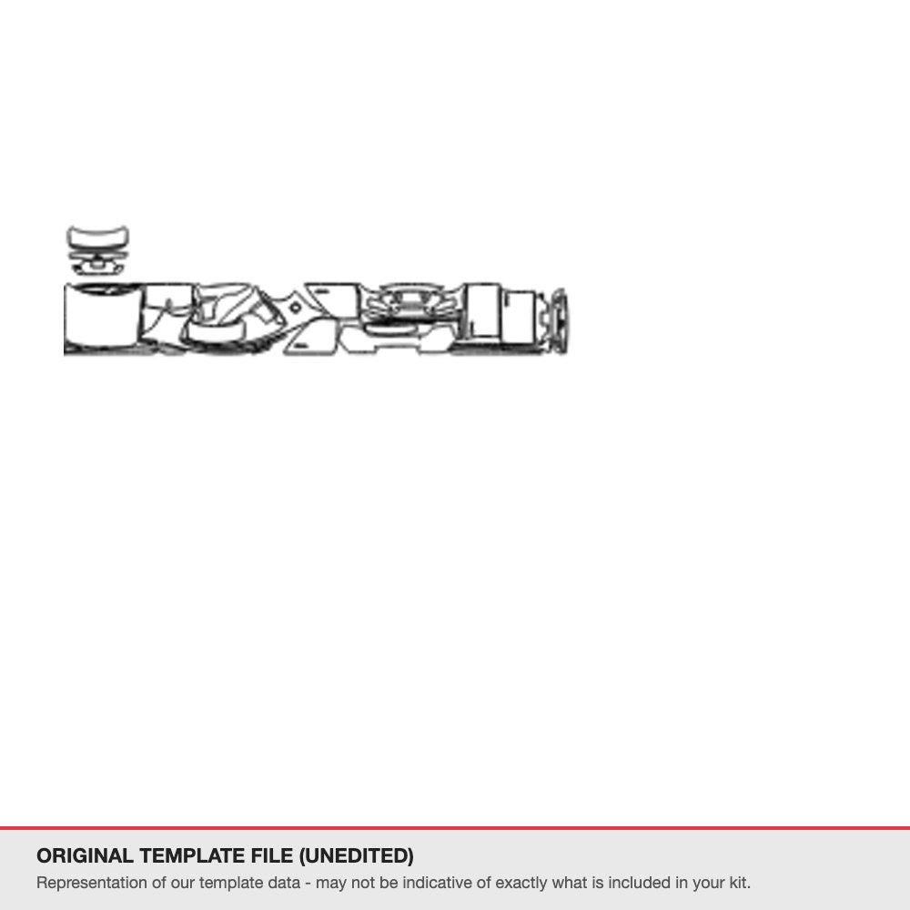 Jaguar XE 2017-2019 original template file (template 2)