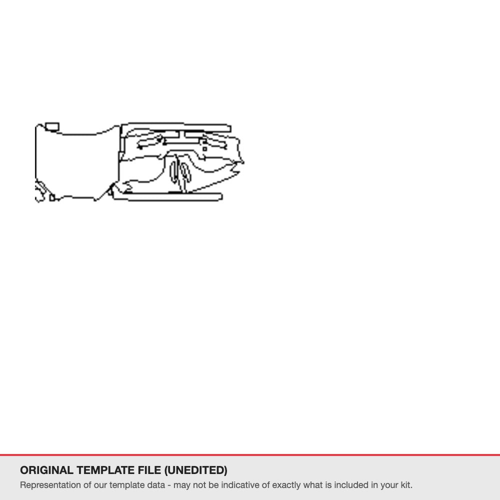 Jaguar XF 2011-2012 original template file