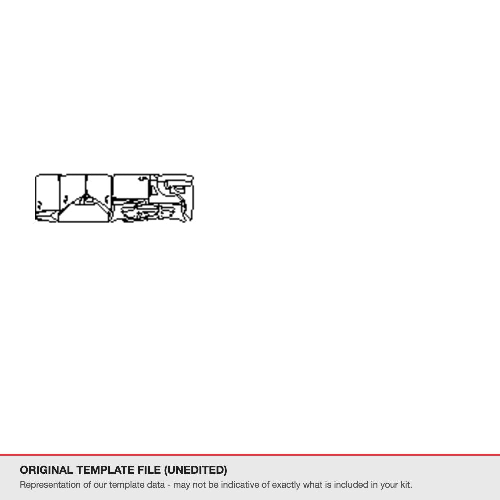 Jaguar XF 2013-2015 original template file
