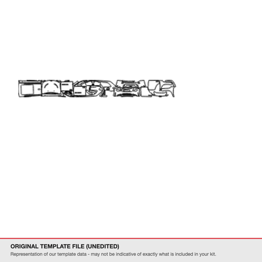 Jeep Grand Cherokee 2017-2021 original template file (template 1)