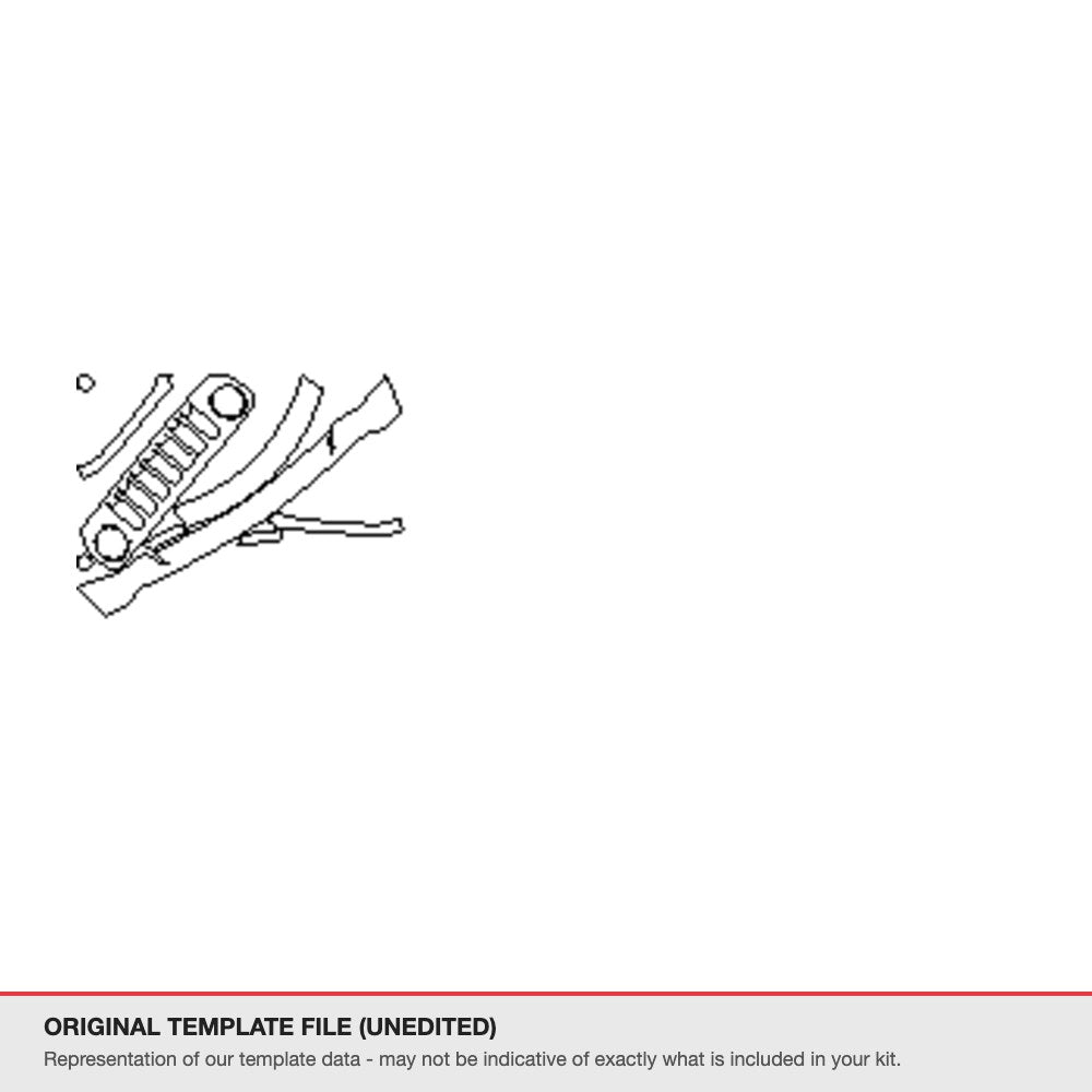 Jeep Patriot Sport 2017+ original template file