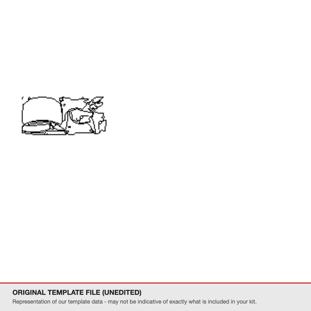Lexus RX 2013-2014 original template file