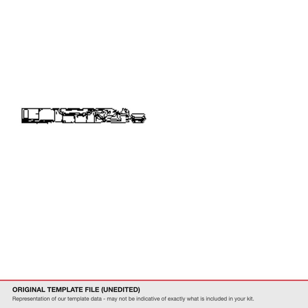 Lexus ES 2018-2021 original template file (template 1)