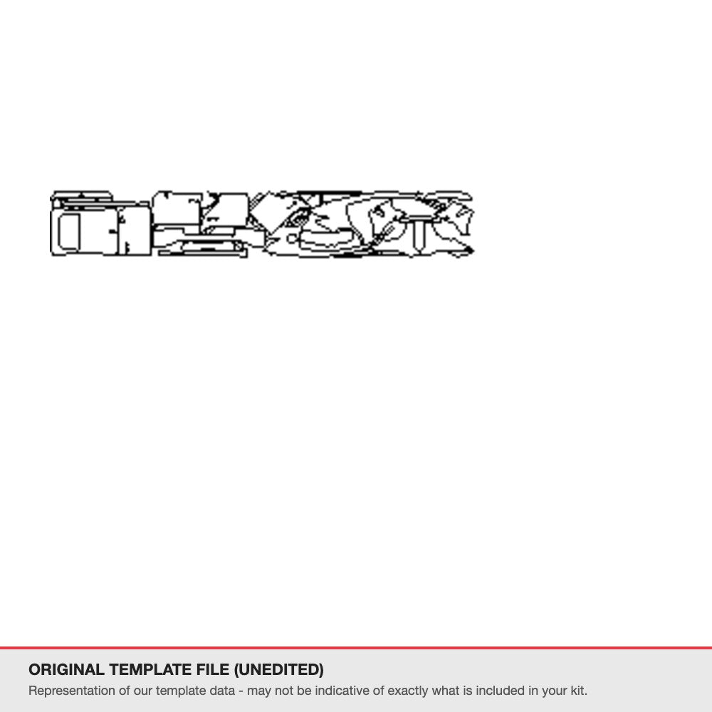 Lexus IS 2021+ original template file (template 1)