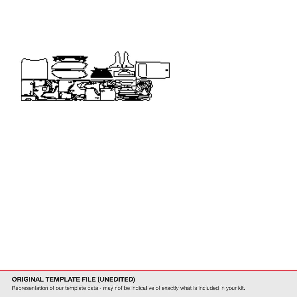Lexus LX 600 2022+ original template file (template 1)