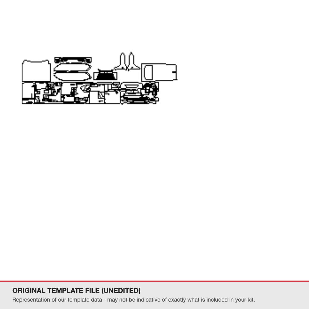 Lexus LX 700h 2025+ original template file (template 1)