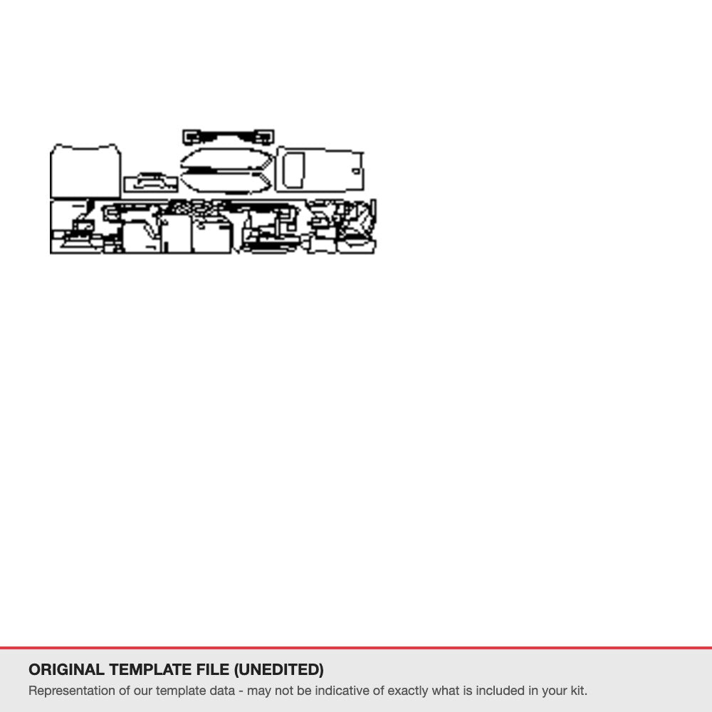 Lexus LX 700h 2025+ original template file (template 2)