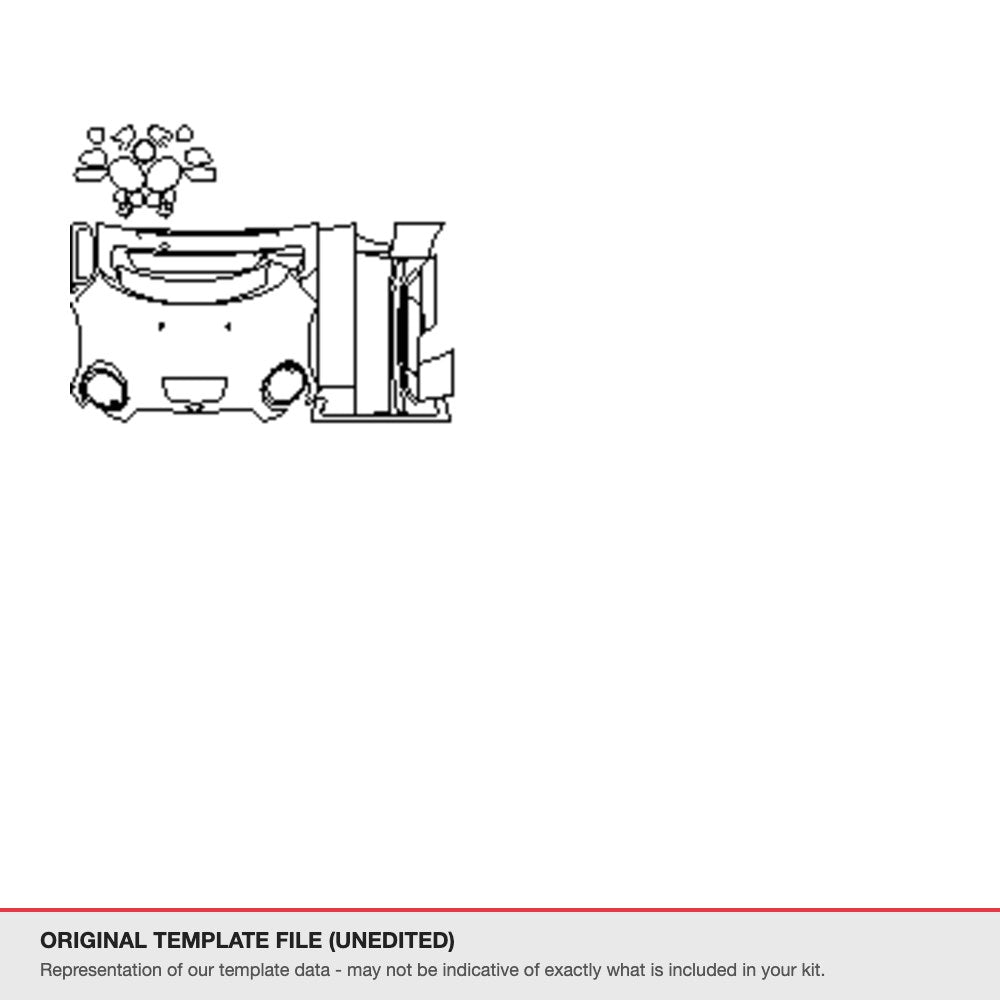 Mini Convertible 2013-2015 original template file (template 4)