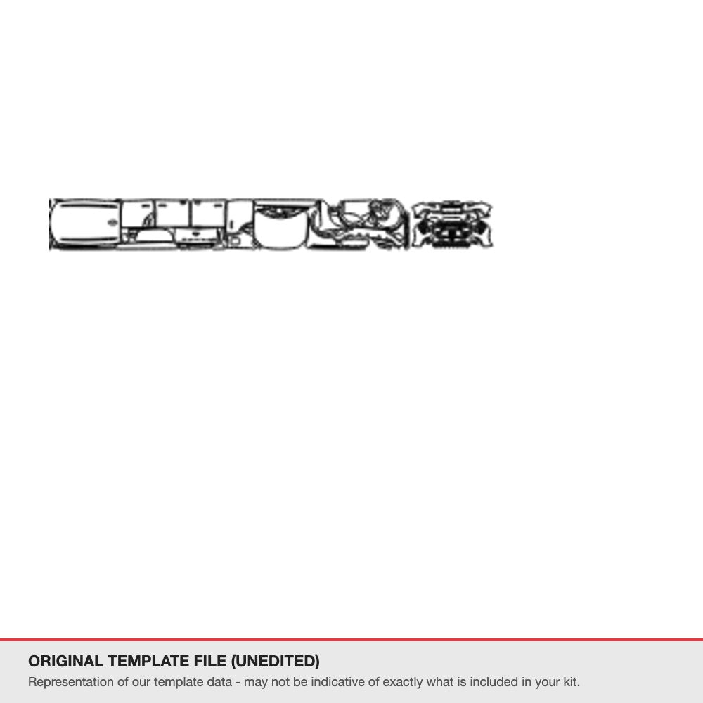 Mini Cooper 5-Door 2022-2023 original template file (template 3)