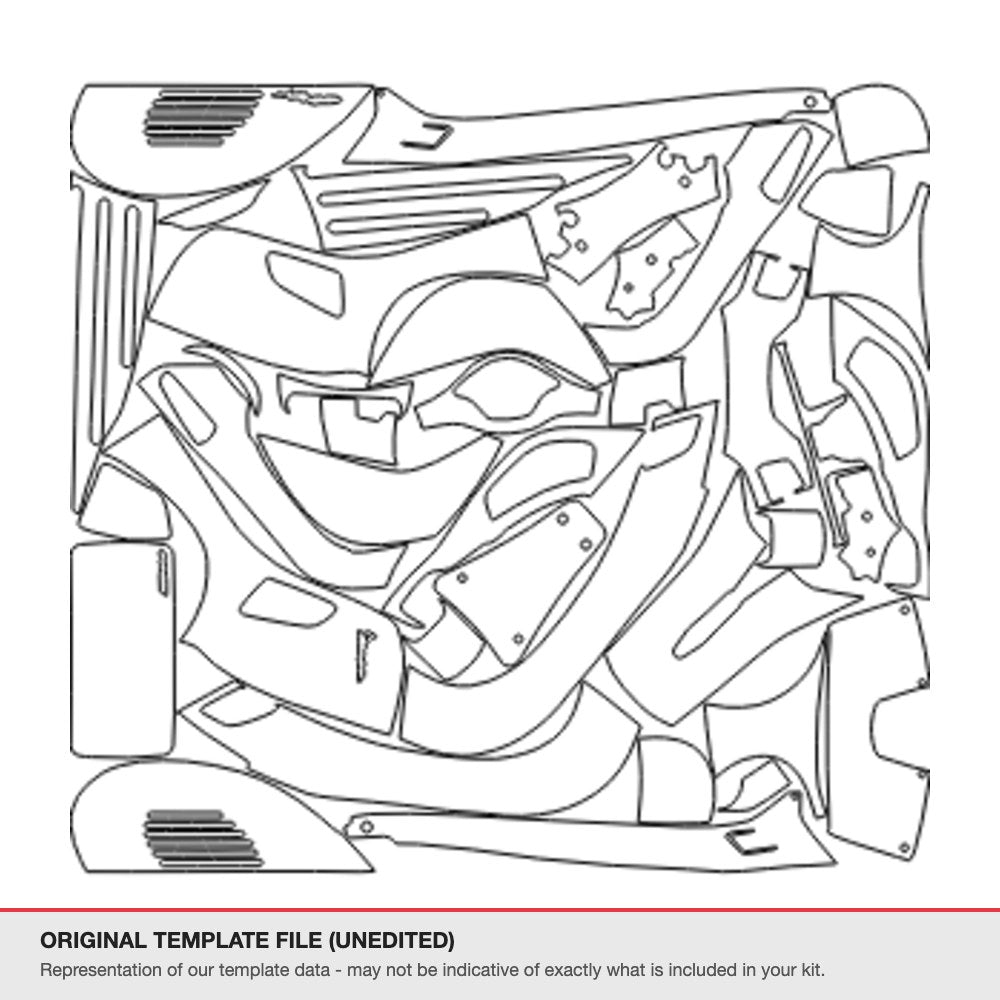 Vespa 300GT Square lamp 2021+ original template file