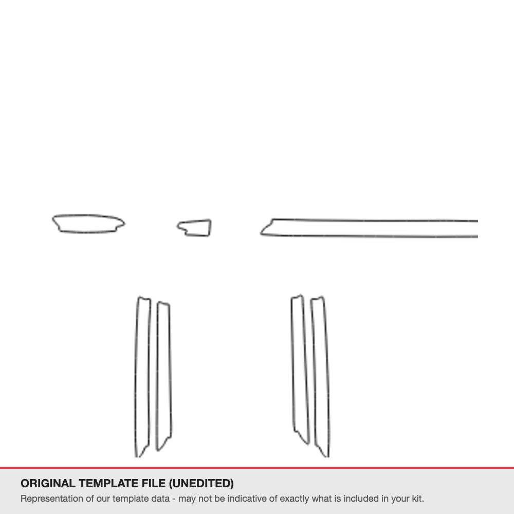 Audi A3 2017-2018 original template file