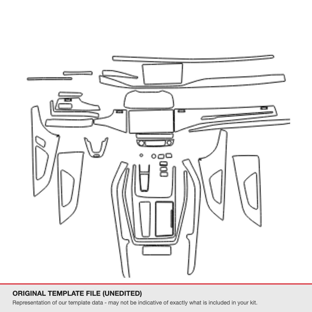 Audi Q8 2020 original template file
