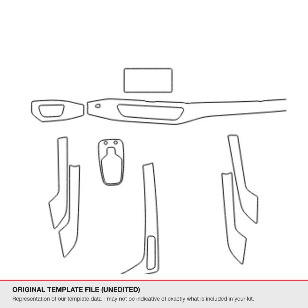 Audi A5 Sportback 2019-2020 original template file