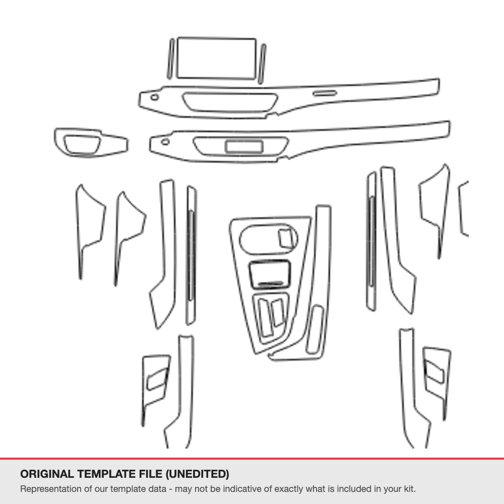 Audi A5 Sportback 2021-2024 original template file