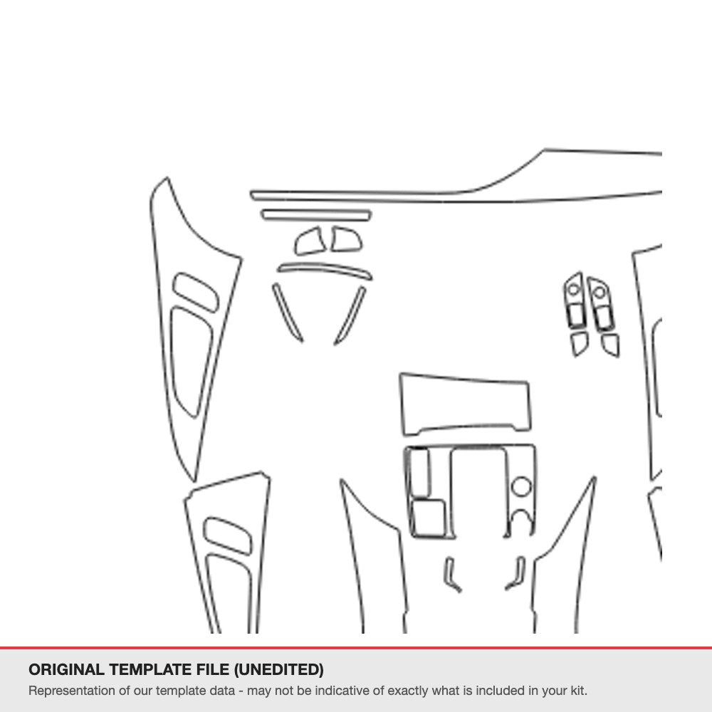 Audi A6 2016-2018 original template file