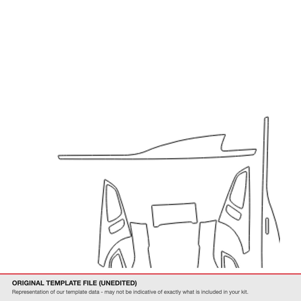 Audi A7 2016-2017 original template file
