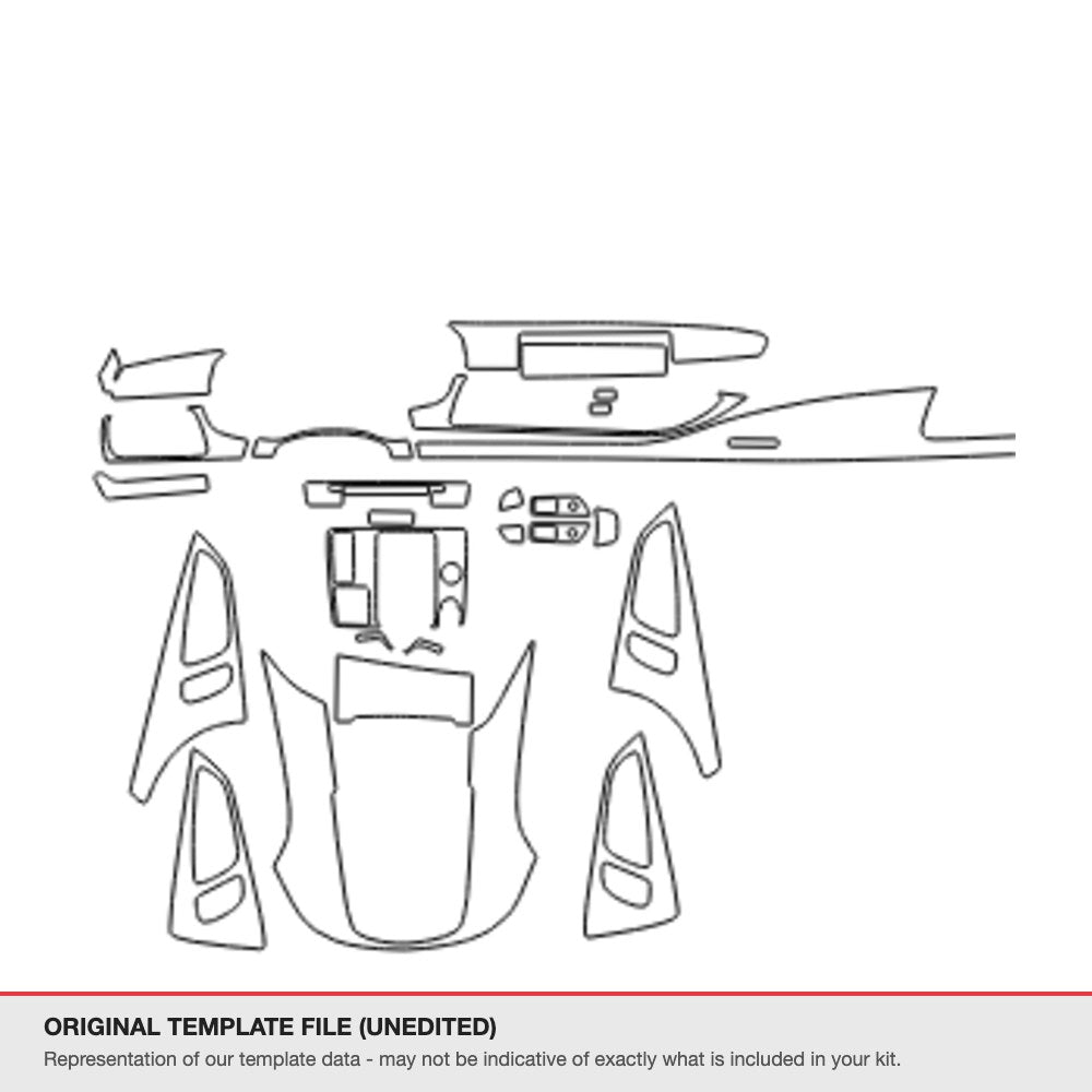 Audi A7 2018 original template file
