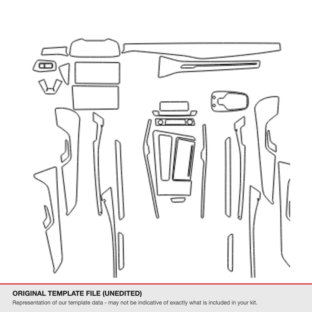 Audi A7 2021+ original template file