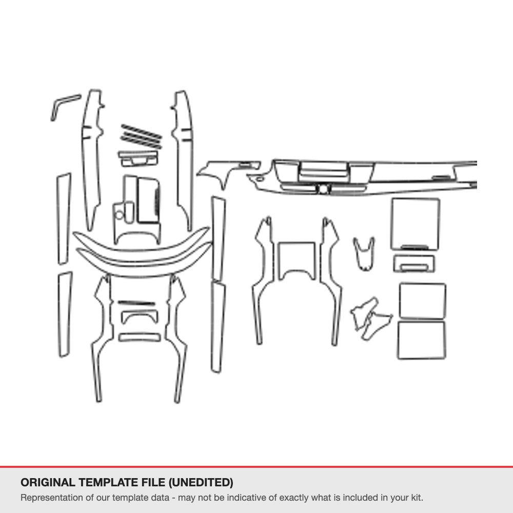 Audi A8 2016-2017 original template file