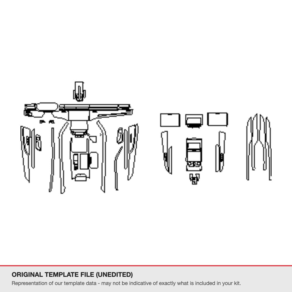 Audi A8 2018+ original template file