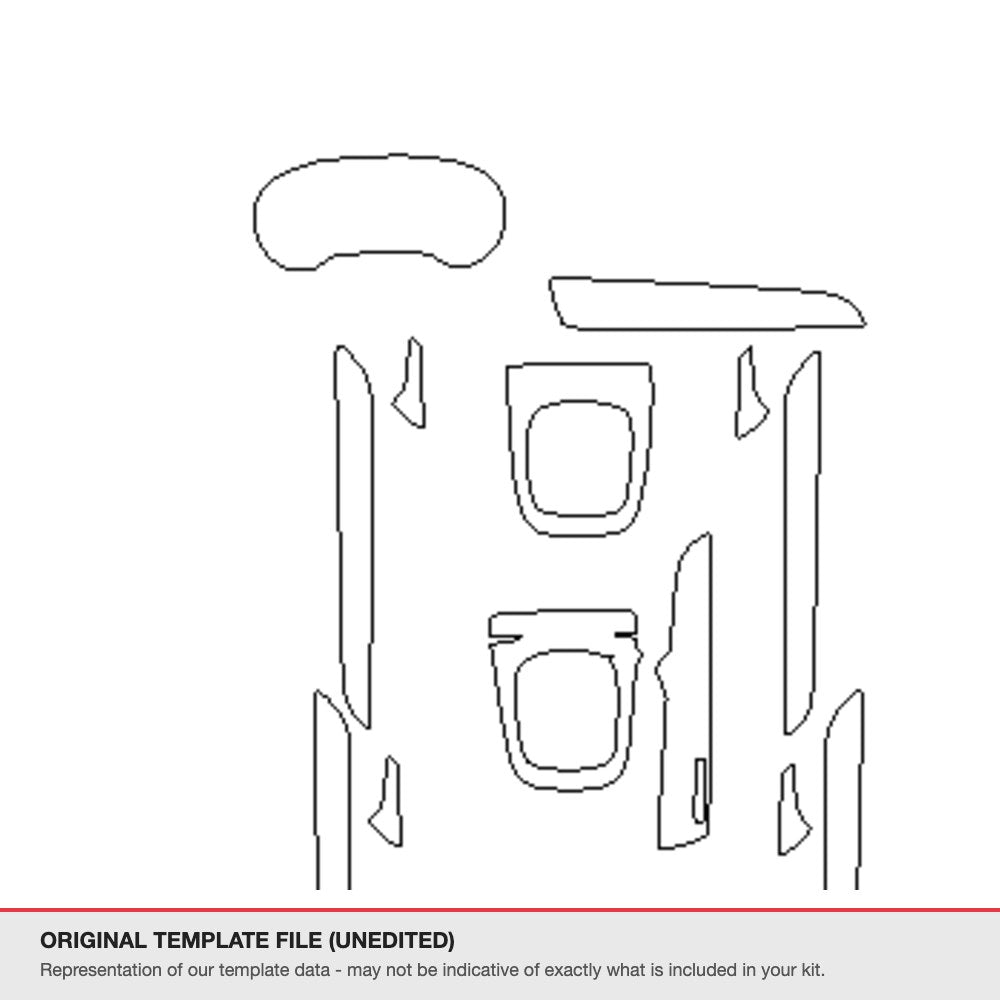 Audi Q3 2016-2017 original template file