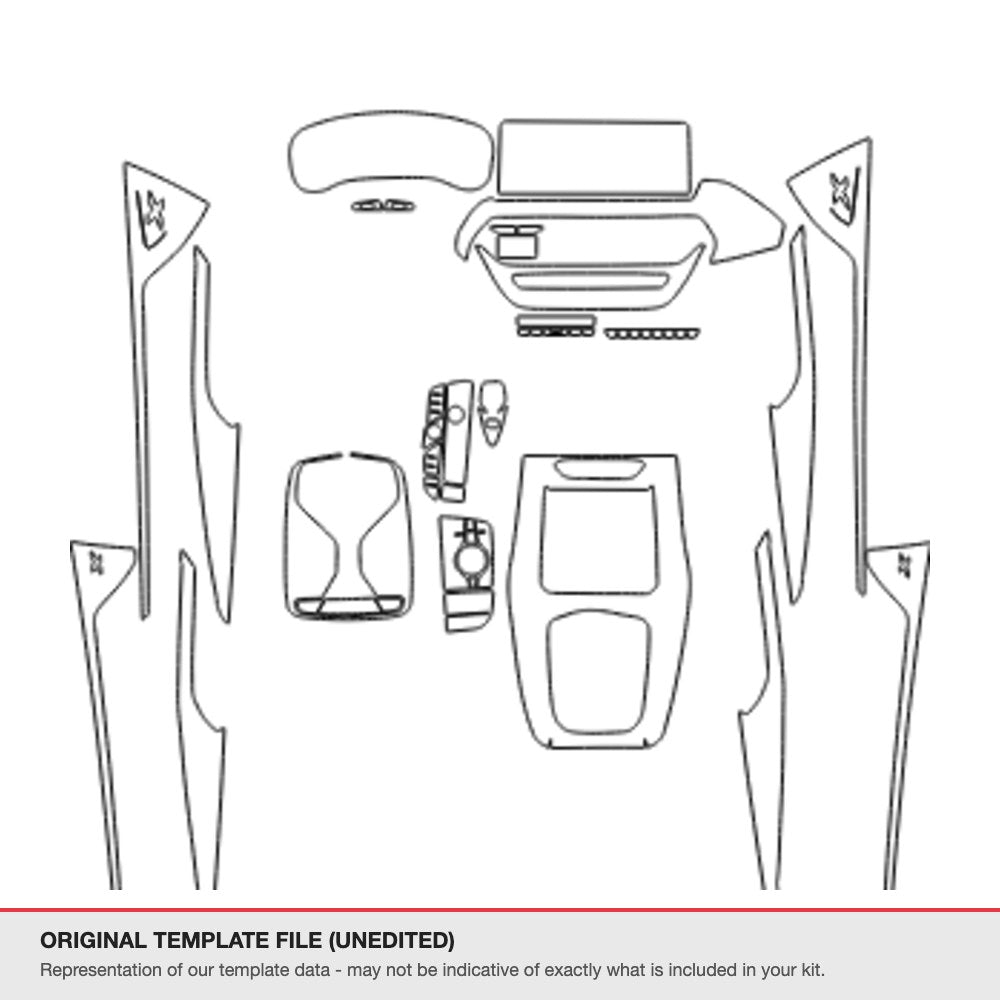 BMW iX3 2022-2025 original template file