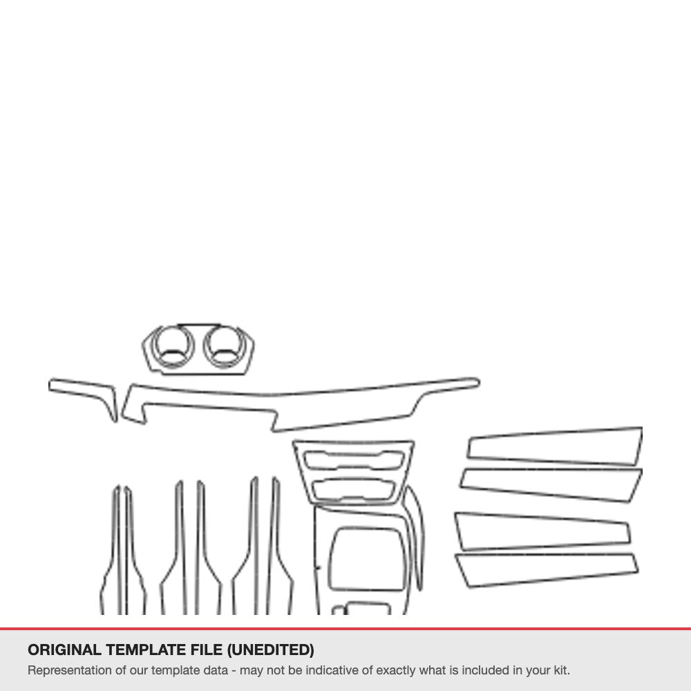 BMW X1 2021-2022 original template file