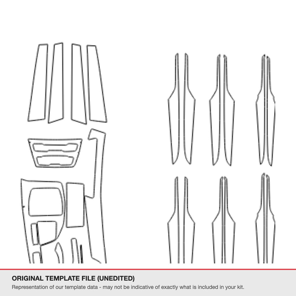 BMW X2 2016-2018 original template file